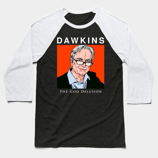 Professor Dawkins Baseball T-Shirt by lilmousepunk